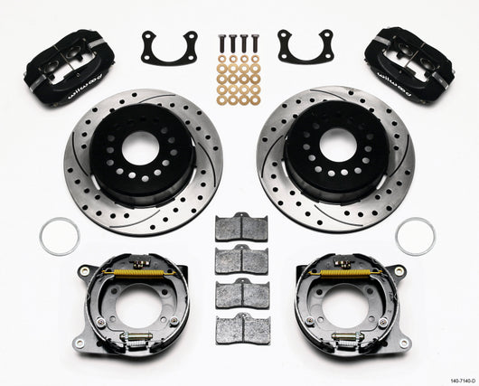 Wilwood Forged Dynalite P/S Park Brake Kit Drilled New Big Ford 2.50in Offset - 140-7140-D