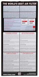K&N 2019 Jeep Cherokee L4-2.0L F/I Turbo Replacement Drop In Air Filter - 33-5088