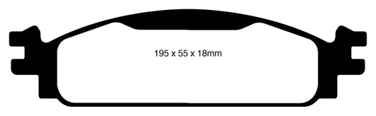 EBC 08-10 Ford Flex 3.5 Yellowstuff Front Brake Pads - DP41825R