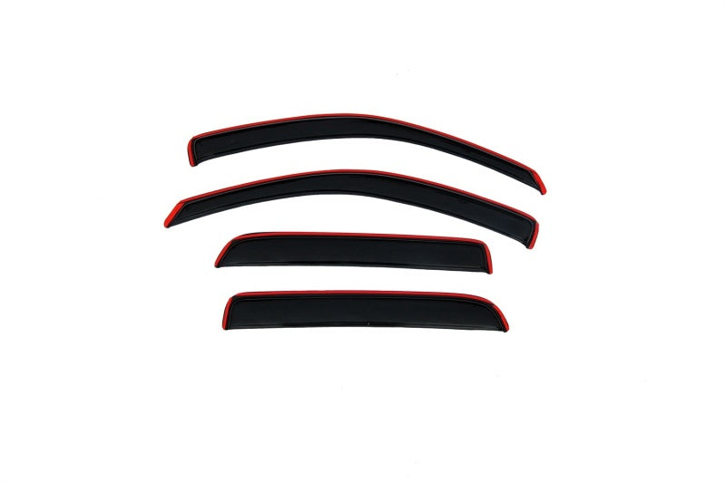 AVS 05-11 Dodge Dakota Quad Cab Ventvisor In-Channel Front & Rear Window Deflectors 4pc - Smoke - 194656