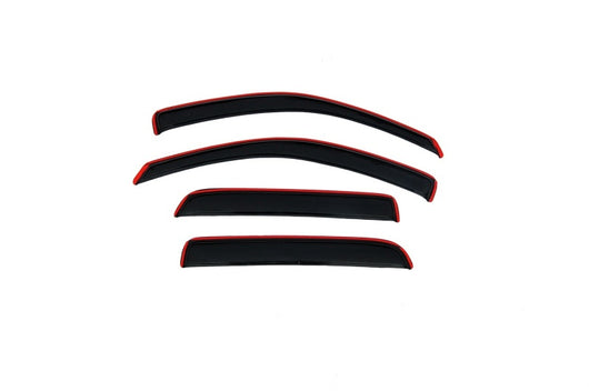 AVS 05-11 Dodge Dakota Quad Cab Ventvisor In-Channel Front & Rear Window Deflectors 4pc - Smoke - 194656