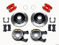 Wilwood D154 P/S P-B Kit Drilled-Red 12 Bolt 2.81in Offset Staggered Shock - 140-13025-DR