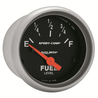 Autometer Sport Comp 52mm Short Sweep Electronic Fuel Level Gauge - 3314