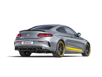 Akrapovic 16-17 AMG C63 Coupe Evolution Line Cat Back (Titanium) w/ Carbon Tips (Req. Link Pipe) - MTP-ME/T/3H