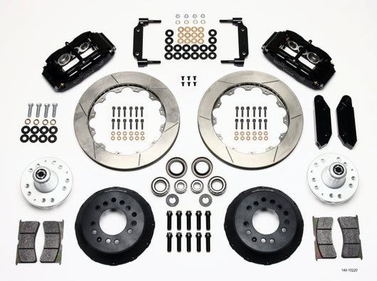 Wilwood Narrow Superlite 6R Front Hub Kit 12.88in 1970-1973 Mustang Disc Spindle - 140-10220
