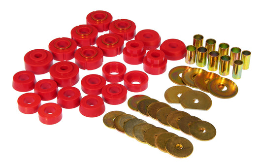 Prothane 65-70 GM Various 2dr Hardtop Body Mount - Red - 7-134