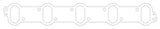 Cometic 1992+ Dodge 8.0L Viper .039in Fiber Intake Manifold Gasket - C5827-039