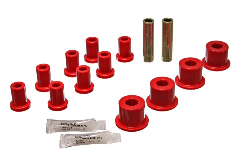 Energy Suspension Rear Spring And Shackle Bushng - Red - 5.2105R