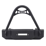 Westin/Snyper 07-17 Jeep JK Scope Stubby Front Bumper w/Stinger - Textured Black - 59-6515-12JKX5