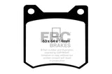 EBC 72-84 De Tomaso Pantera 5.7 GTS Yellowstuff Rear Brake Pads - DP4162R