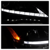 Spyder Lexus IS 250/350 2006-2010 Projector Headlights DRL Black PRO-YD-LIS06-DRL-BK - 5080059