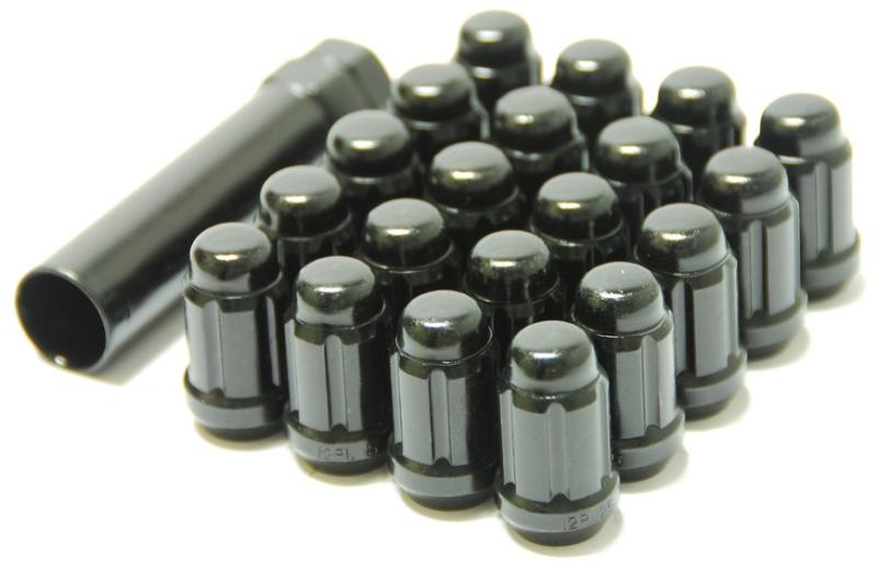 Wheel Mate Muteki Closed End Lug Nuts - Deep Black 12x1.50 - 41886B