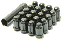 Wheel Mate Muteki Closed End Lug Nuts - Deep Black 12x1.50 - 41886B