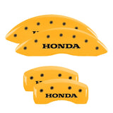 MGP 4 Caliper Covers Engraved Front 2015/Civic Engraved Rear 2015/Civic Red finish silver ch - 20197SCIVRD