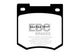 EBC 67-70 Ford Cortina 1.6 Greenstuff Front Brake Pads - DP2106