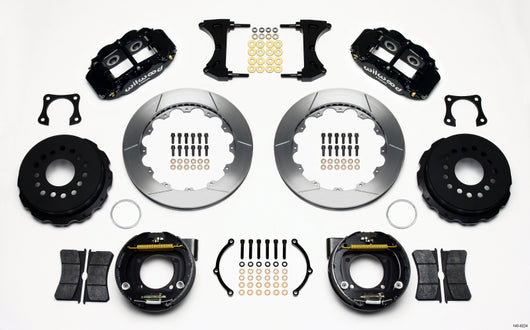 Wilwood Narrow Superlite 4R Rear P-Brk Kit 12.88in 58-64 Olds/Pontiac Ends 2.81in Offset - 140-9224