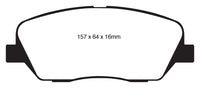 EBC 08-11 Kia Borrego 3.8 Yellowstuff Front Brake Pads - DP41844R