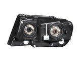 ANZO 1999-2004 Jeep Grand Cherokee Crystal Headlights Black - 111042