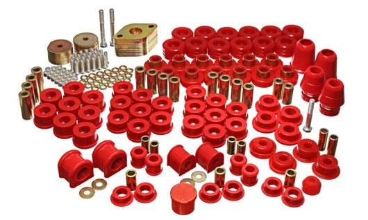 Energy Suspension 07-11 Jeep JK 4dr Red Hyper-Flex Master Bushing Set - 2.18108R