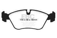 EBC 93-97 Volvo 850 2.3 Turbo Yellowstuff Front Brake Pads - DP4880R
