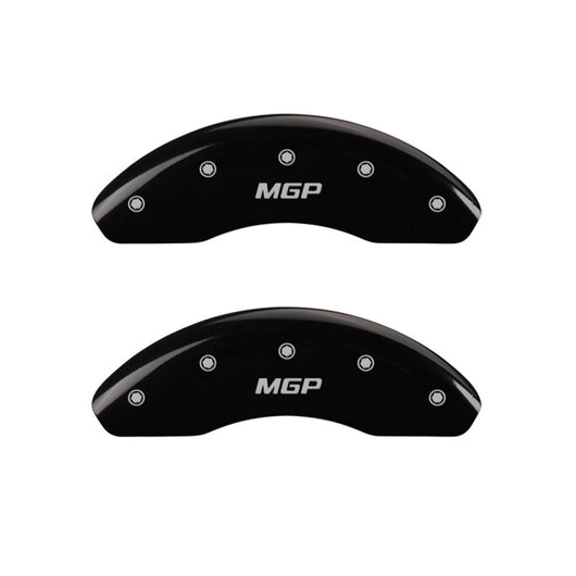MGP 2 Caliper Covers Engraved Front MGP Black Finish Silver Characters 2018 Kia Rio - 21190FMGPBK