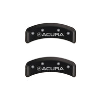 MGP 4 Caliper Covers Engraved Front & Rear Acura Red finish silver ch - 39002SACURD
