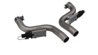 QTP 11-18 Dodge Challenger/Charger 5.7L 2.5in 304SS Aggressor Cutout Dual Mid Pipes - 530011