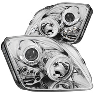 ANZO 1997-2001 Honda Prelude Projector Headlights w/ Halo Chrome w/ LED - 121342