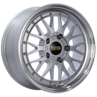 BBS LM 17x7.5 5x130 ET28 CB71.6 Diamond Silver Center Diamond Cut Lip Wheel - LM135DSPK