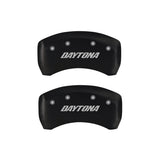 MGP 4 Caliper Covers Engraved Front & Rear Daytona Red finish silver ch - 12162SDAYRD