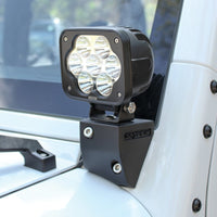 Westin/Snyper 07-17 Jeep Wrangler Snyper Lower Pillar Mounts - Textured Black - 62-41045