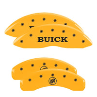 MGP 4 Caliper Covers Engraved Front Buick Rear Yellow Finish Black Char 2007 Buick Lucerne - 49002SBSHYL
