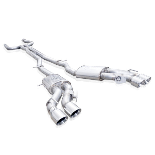 Stainless Works 2016-18 Cadillac CTS-V Sedan Catback System Resonated X-Pipe Dual-Mode Mufflers - CTSV16CB