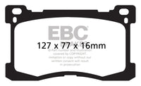 EBC 12+ Hyundai Equus 5.0 Redstuff Front Brake Pads - DP31882C