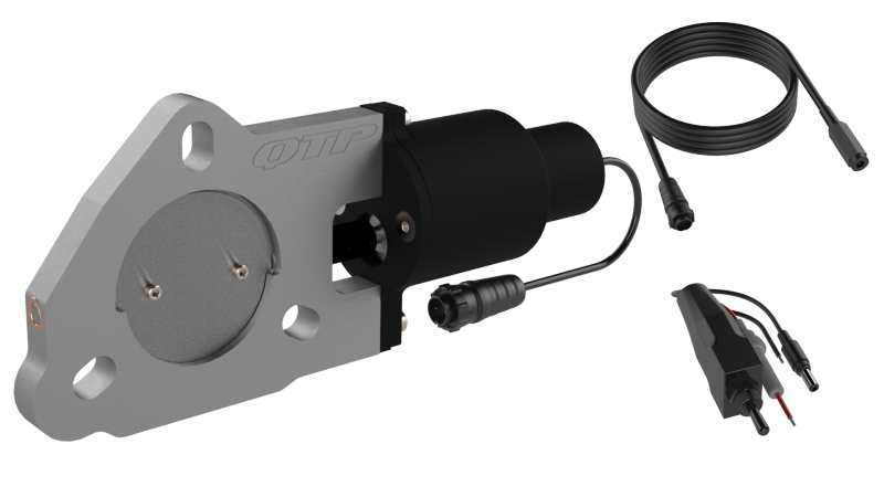 QTP 2.25in Bolt-On QTEC Electric Cutout Valve - Single - QTEC225