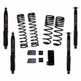 Skyjacker Long Travel 2in-2.5in Lift Kit w/Black Max Shocks 07-18 Jeep Wrangler JK 2 Door 4WD - JK20BPBLT