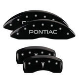 MGP 4 Caliper Covers Engraved Front & Rear MGP Black finish silver ch - 18028SMGPBK