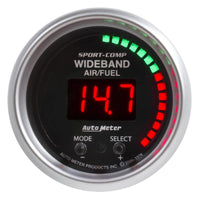 Autometer Sport-Comp 52mm Air/Fuel Ratio Pro Plus Digital w/ Peak & Warning Gauge - 3397
