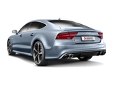 Akrapovic 14-17 Audi RS7 Sportback (C7) Evolution Line Cat Back (Titanium) w/ Carbon Tips - S-AU/TI/4H