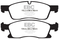 EBC 11+ Dodge Durango 3.6 Extra Duty Front Brake Pads - ED91871