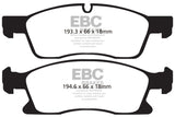 EBC 11+ Dodge Durango 3.6 Greenstuff Front Brake Pads - DP61871