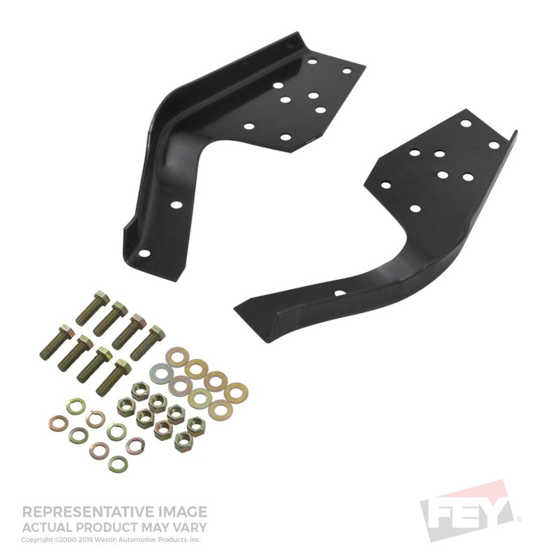 Westin/Fey 87-96 Dodge Dakota Universal Bumper Mount Kit - Black - 97800