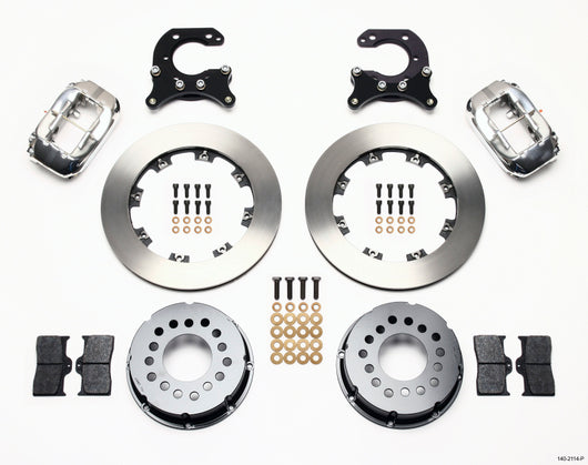 Wilwood Forged Dynalite P/S Rear Kit Polished Big Ford 2.54in Offset - 140-2114-P