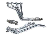 BBK 10-15 Camaro LS3 L99 Long Tube Exhaust Headers With Converters - 1-3/4 Silver Ceramic - 40210