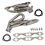 BBK 96-98 GM Truck SUV 5.0 5.7 Shorty Tuned Length Exhaust Headers - 1-5/8 Chrome - 4007
