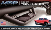 Lund 15-18 Ford F-150 SuperCrew Terrain HX Step Nerf Bars - Black - 34641403