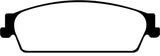 EBC 09-14 Cadillac Escalade 6.0 Hybrid Greenstuff Rear Brake Pads - DP61780