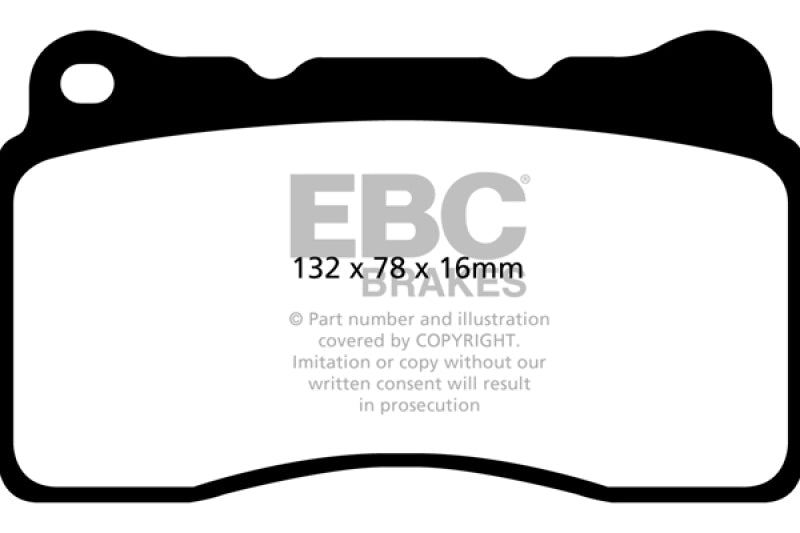 EBC 2016+ Cadillac CT6 2.0L Turbo Greenstuff Front Brake Pads - DP22093