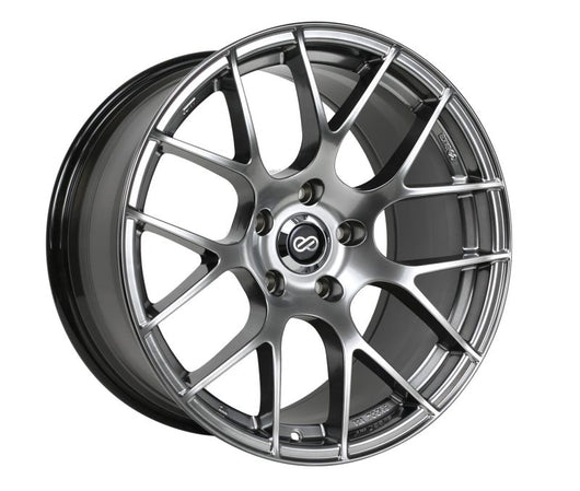Enkei Raijin 19x8.5 50mm Offset 5x114.3 Bolt Pattern 72.6 Hub Bore Hyper Silver Wheel - 467-985-6550HS