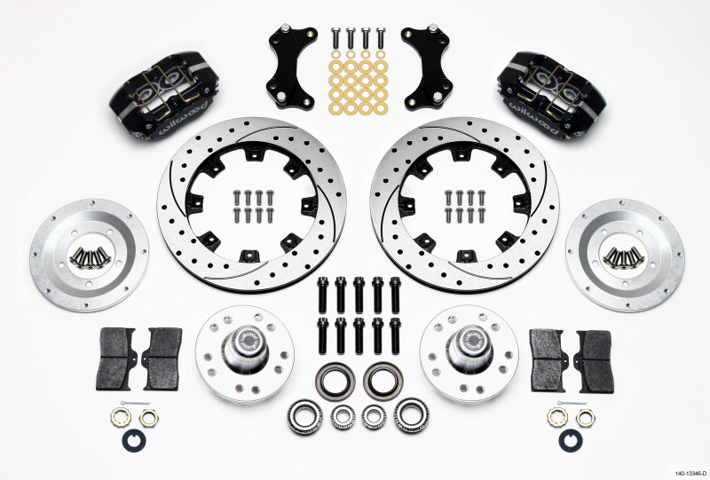 Wilwood Dynapro Dust-Boot Front Kit 12.19in Drilled WWE ProSpindle - 140-13346-D